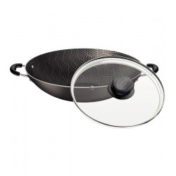 Wok 32cm 4,4l Paris Chumbo Alumínio Com Revestimento Antiaderente
